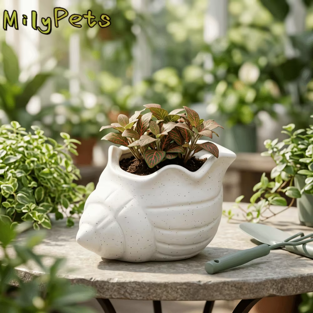 Pot de fleurs amusant en forme de coquillage imprimé en 3D