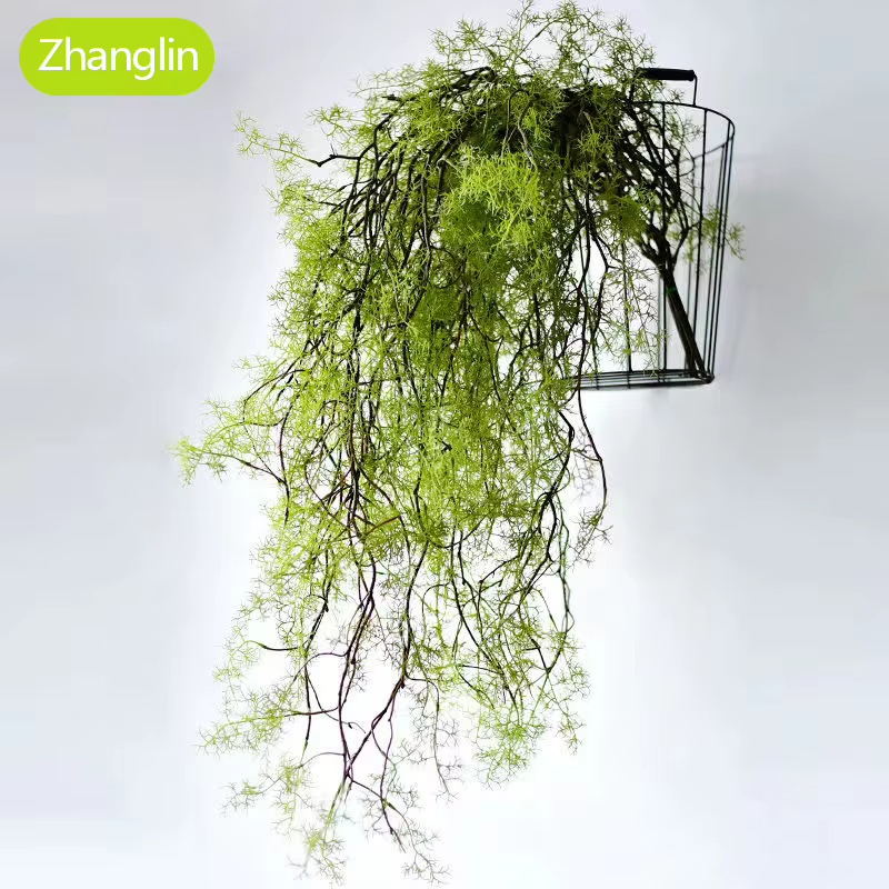 140 cm plante artificielle os noir mangue vigne 1 pièce 5 branches maison tenture murale lierre vert fausse fleur