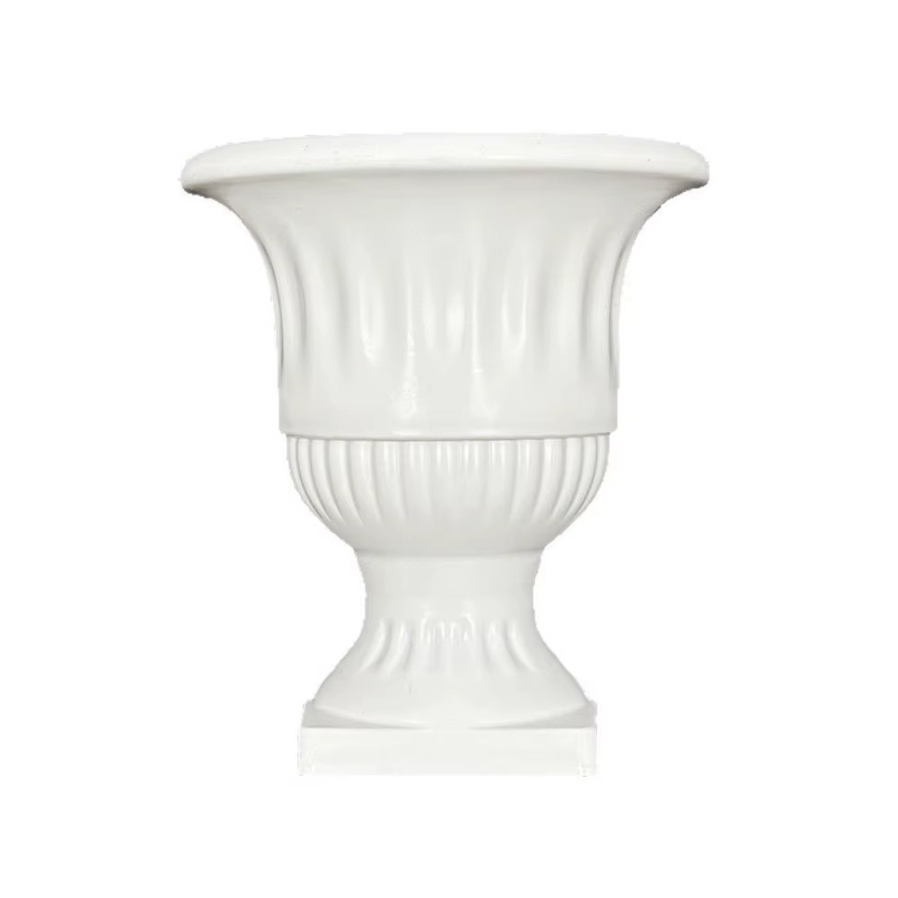 Nouveau vase mural demi-mur style peinture à l'huile française blanc