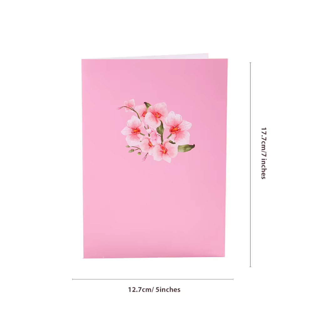 Cartes de vœux en fleurs de Phalaenopsis