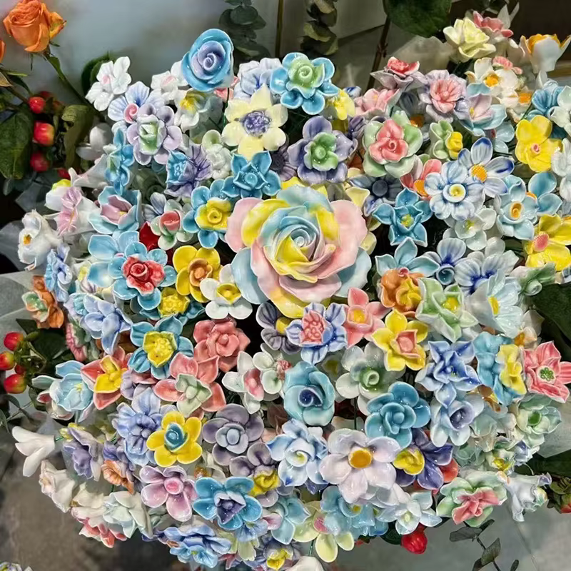 Fleurs en céramique Jingdezhen haute température