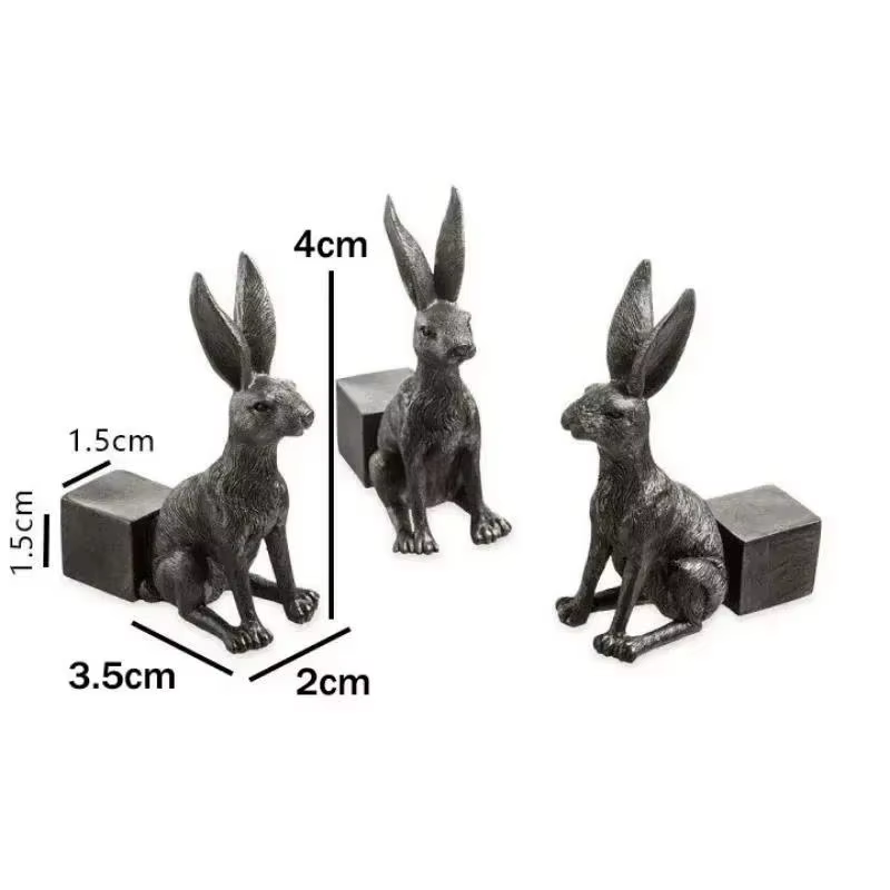 Fuuny 3 pièces Pot de fleur pieds support forme animale chat chien Pots de plantes Risers Pad extérieur jardin résine Pot pied plante bonsaï supports