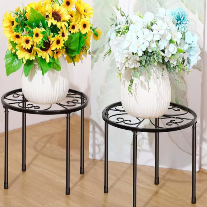 Support pour plantes en fer robuste