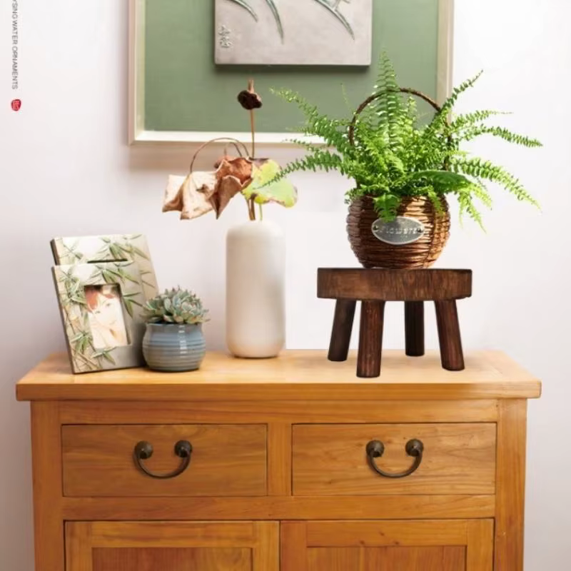 Support de plantes en bois