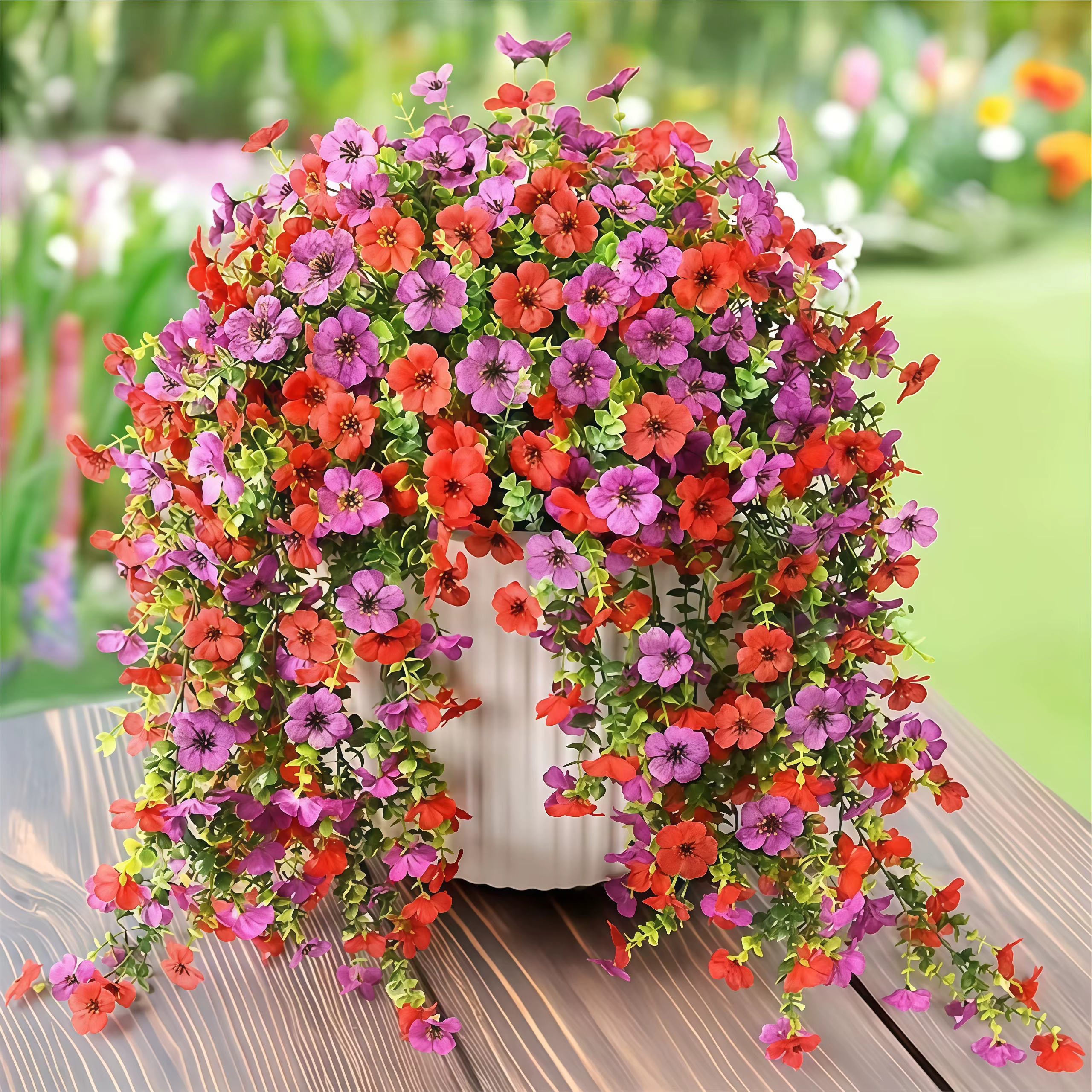 Fleurs artificielles simulées d'eucalyptus