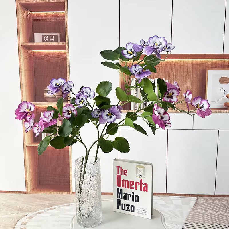 Fausses fleurs artificielles en soie