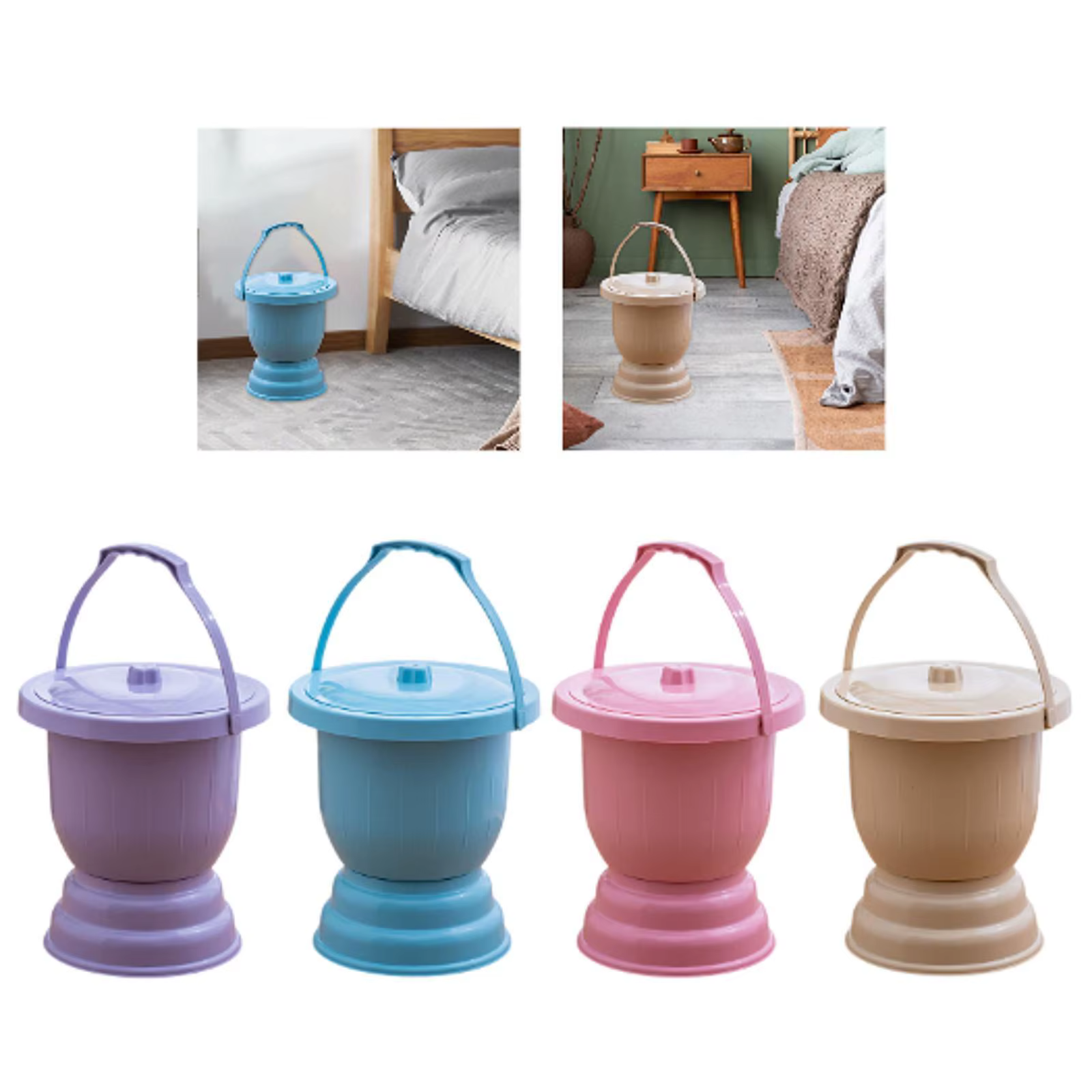 Urinoir, pot de nuit, récipient à urine, bouteille d'urine, pot de toilette, seau à urine pour la maison, les voyages, la voiture, le camping, les enfants et les adultes