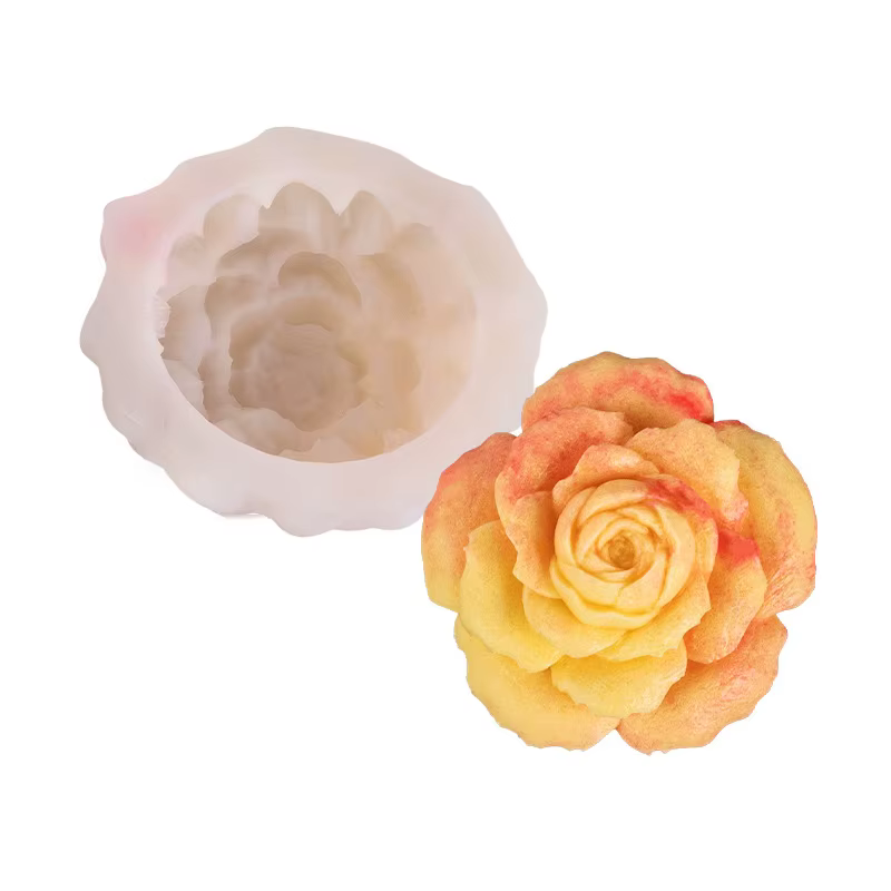 Moule 3D en Silicone pour bougie de fleur de jasmin et de gardénia