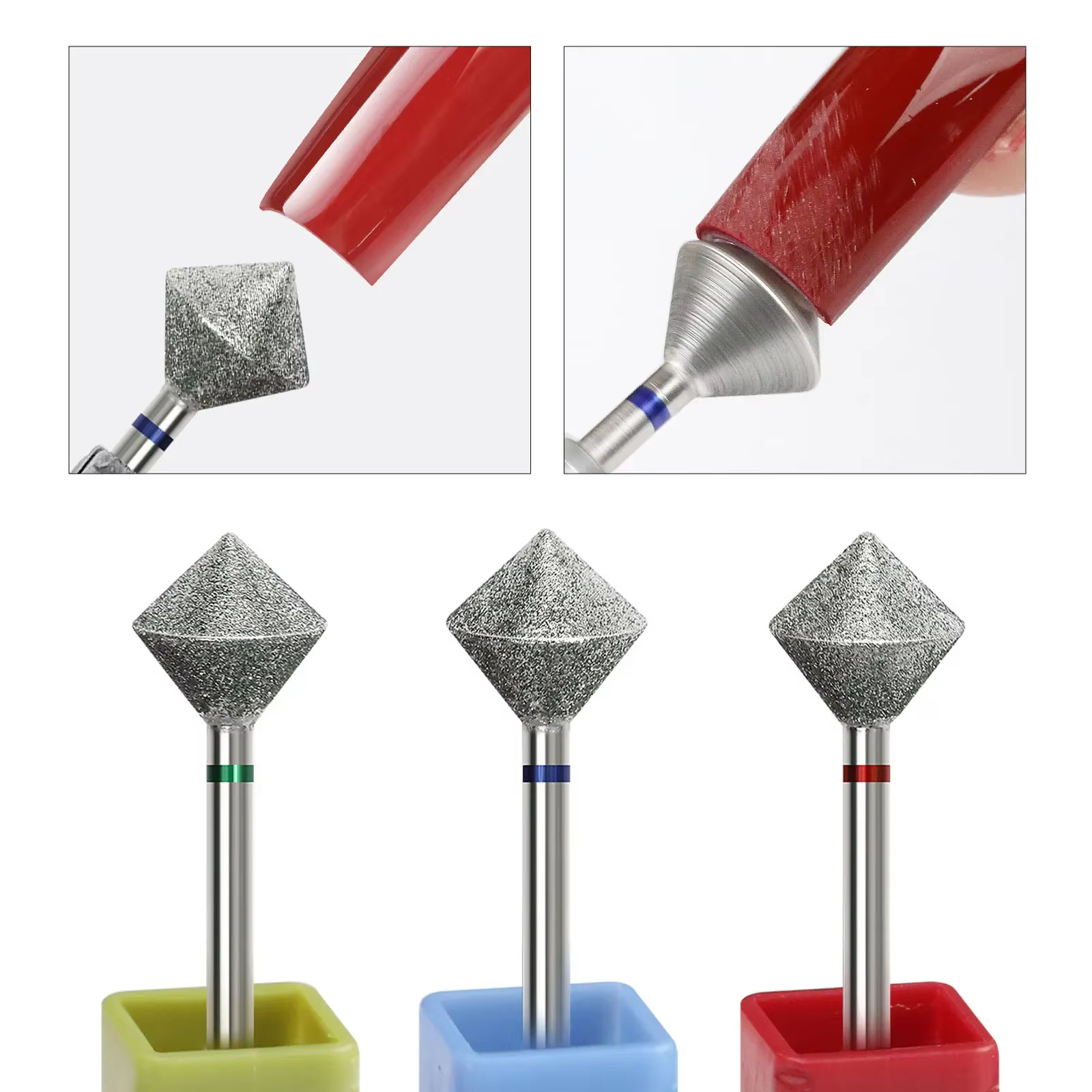 Forets à ongles en diamant, fraise pour manucure, bavure rotative, accessoires de perceuse électrique, outil, équipement d'art des ongles