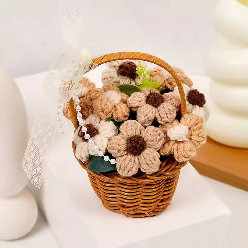 1 bouquet de fleurs au crochet fait main
