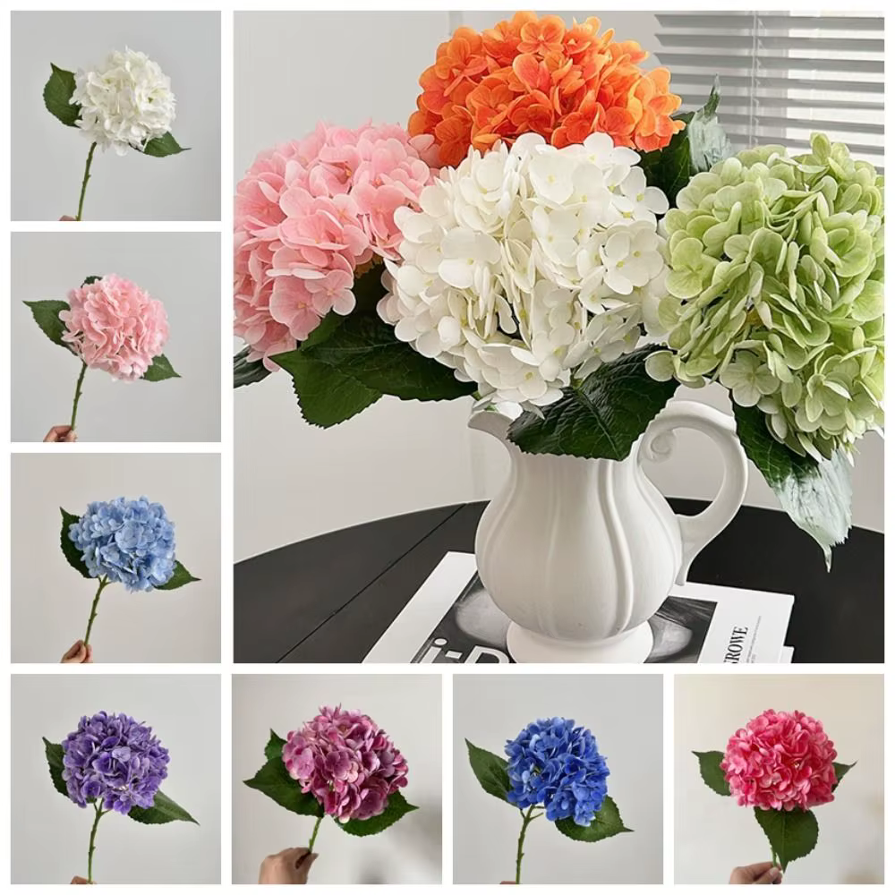 Fleurs artificielles en tissu de soie réalistes