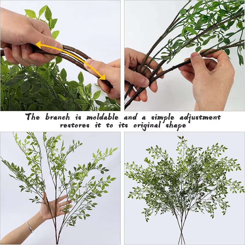 Plante verte artificielle de 43.3 pouces