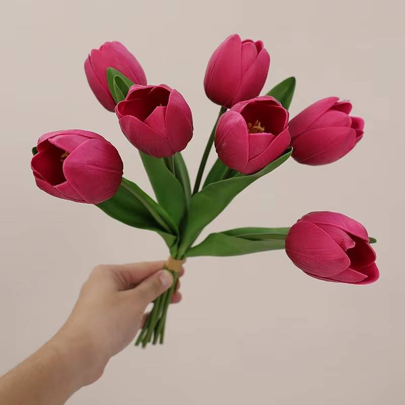 Bouquet de tulipes rondes à 7 têtes