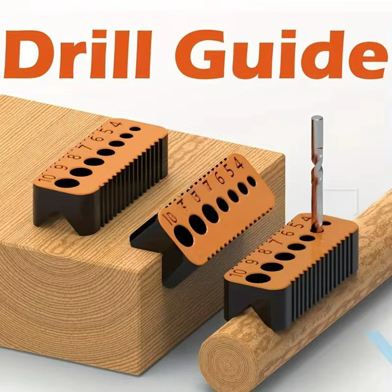 Guide de perçage pour trous de 4/5/6/7/8/9/10 mm, outil de perçage multifonctionnel, accessoire de précision, robuste, facile à utiliser