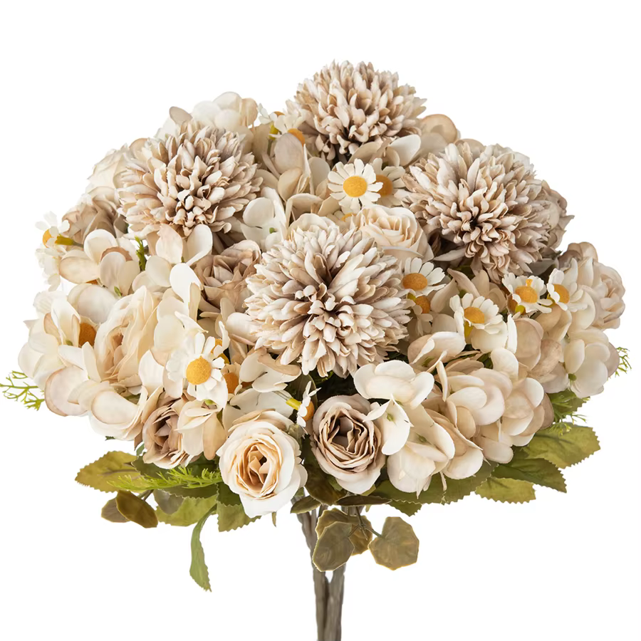 Combinaison de fleurs artificielles de camomille
