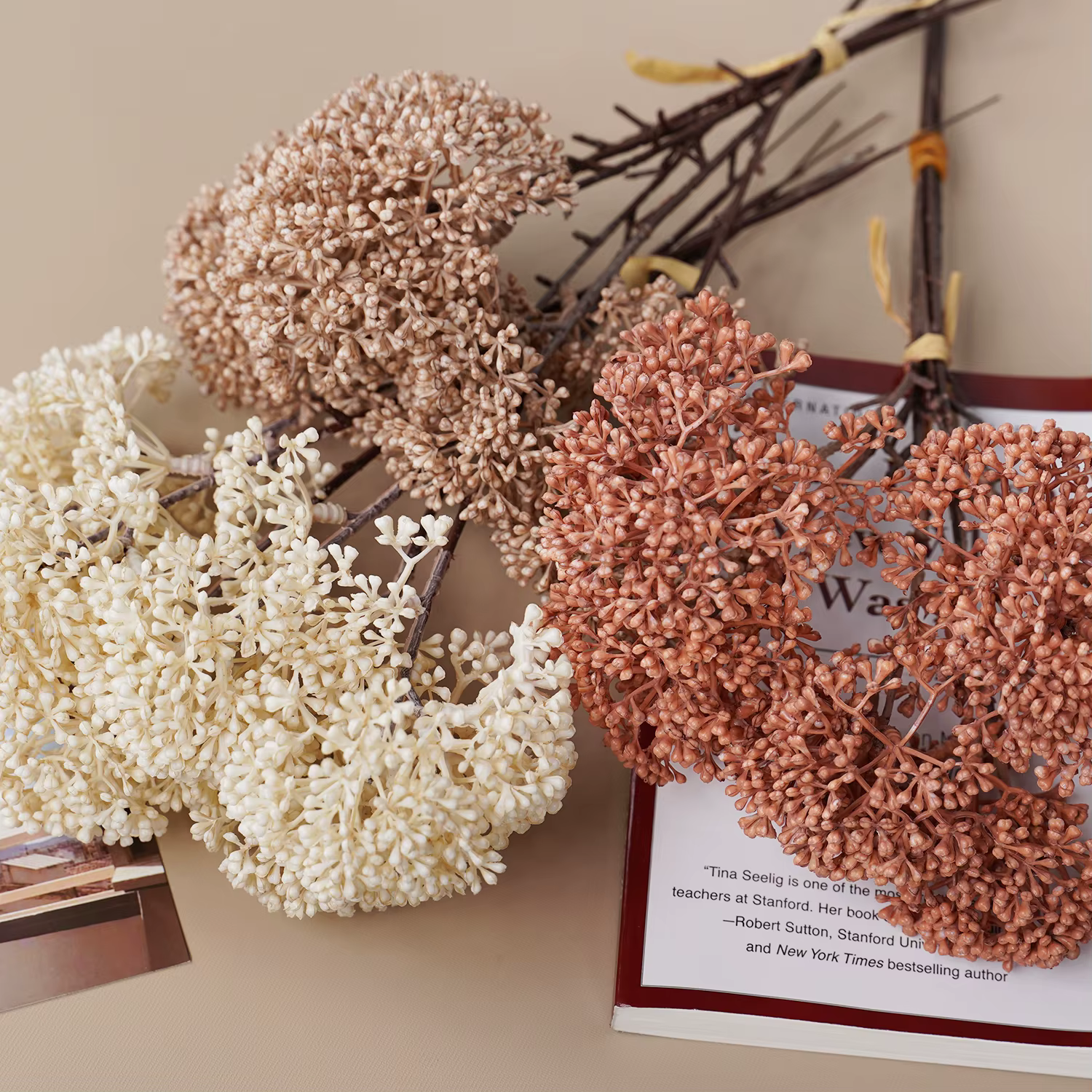 Bouquet de fleurs de Millet artificielles