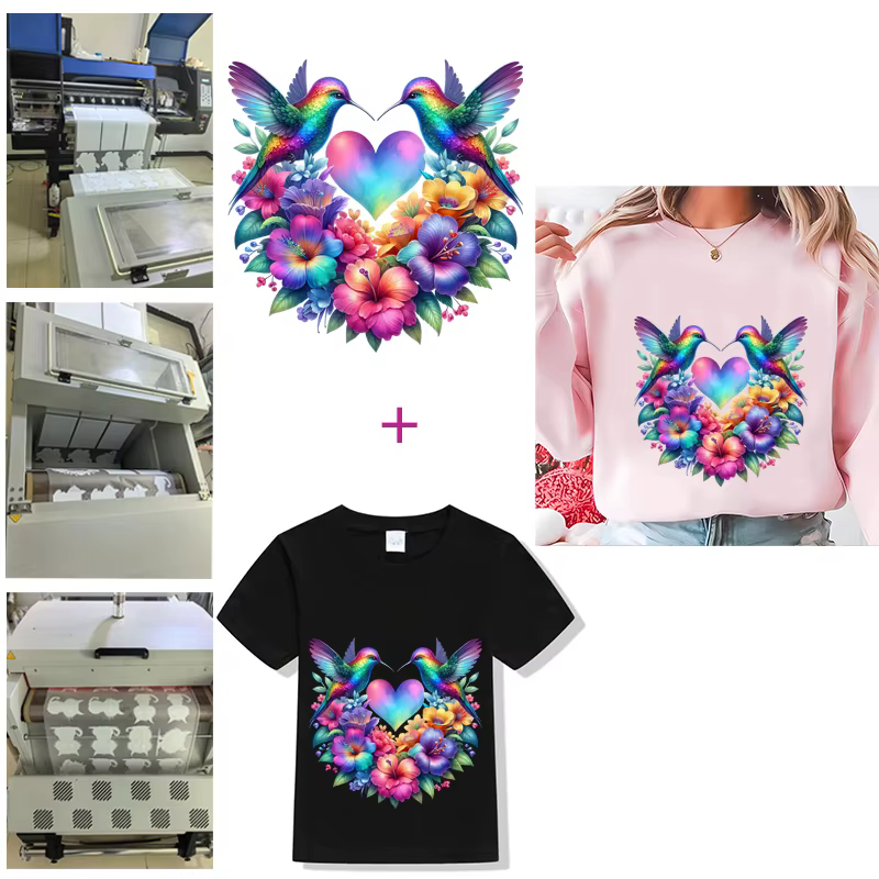 Patchs de transfert thermique pour bébé fille originale pour vêtements DIY T-shirts lavables Autocollants thermiques à repasser