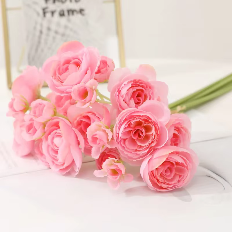 Bouquet de fleurs de thé artificielles de 40CM