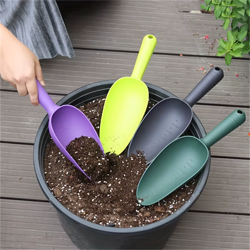Pelle de jardinage en plastique | Cuillères à terre épaisses multicolores pour la plantation de plantes succulentes