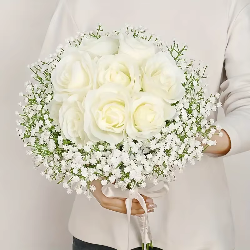 Fleurs artificielles d'haleine de bébé au toucher réel
