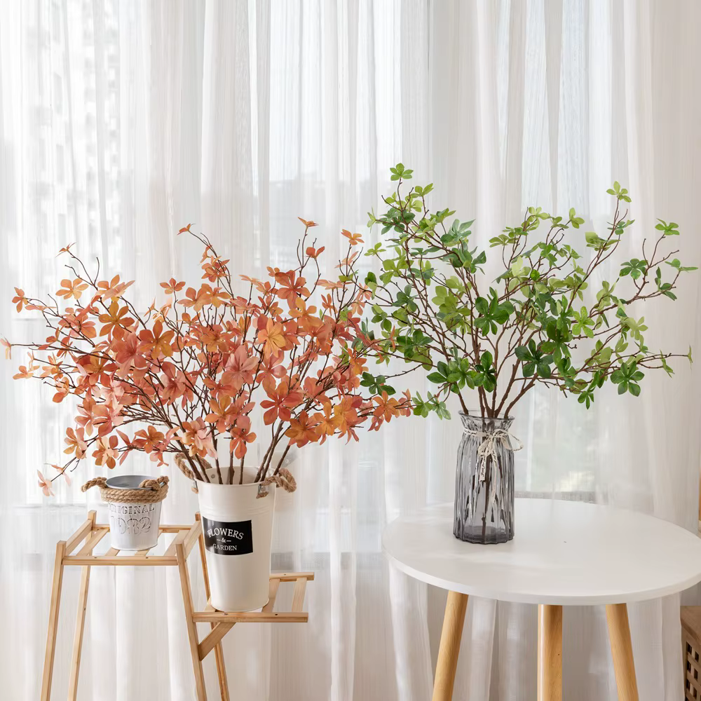 Feuilles de calathée hawaïennes artificielles de 28 pouces