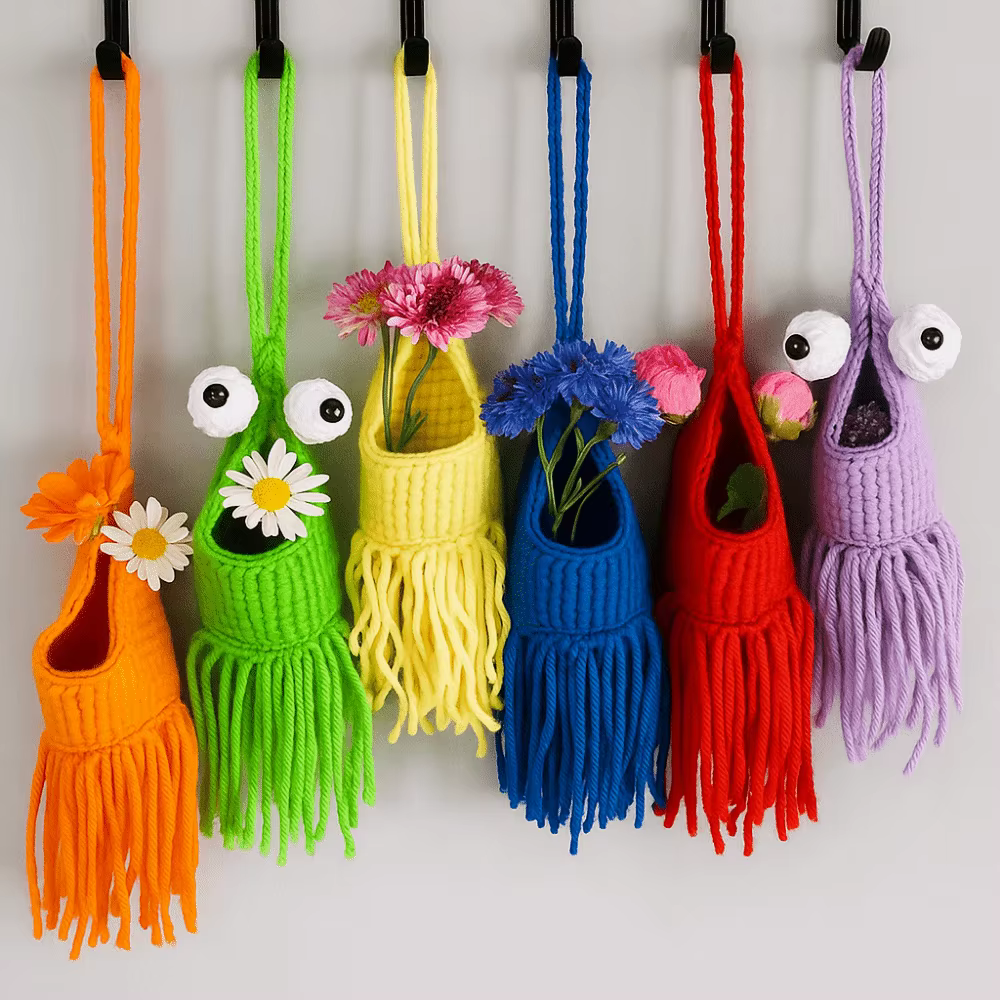 Cintre pour plantes au Crochet en forme de homard