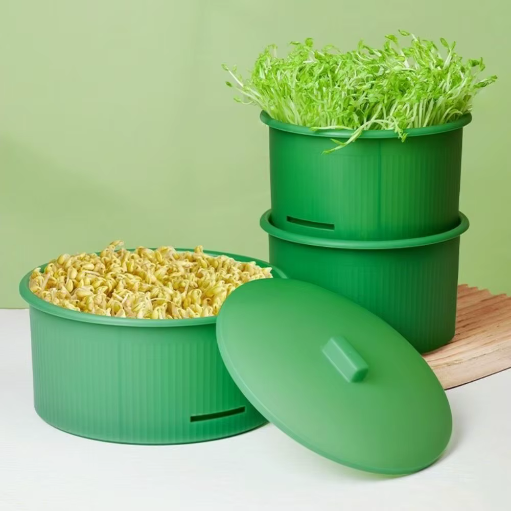 Pots de pépinière en plastique pour germes de haricots