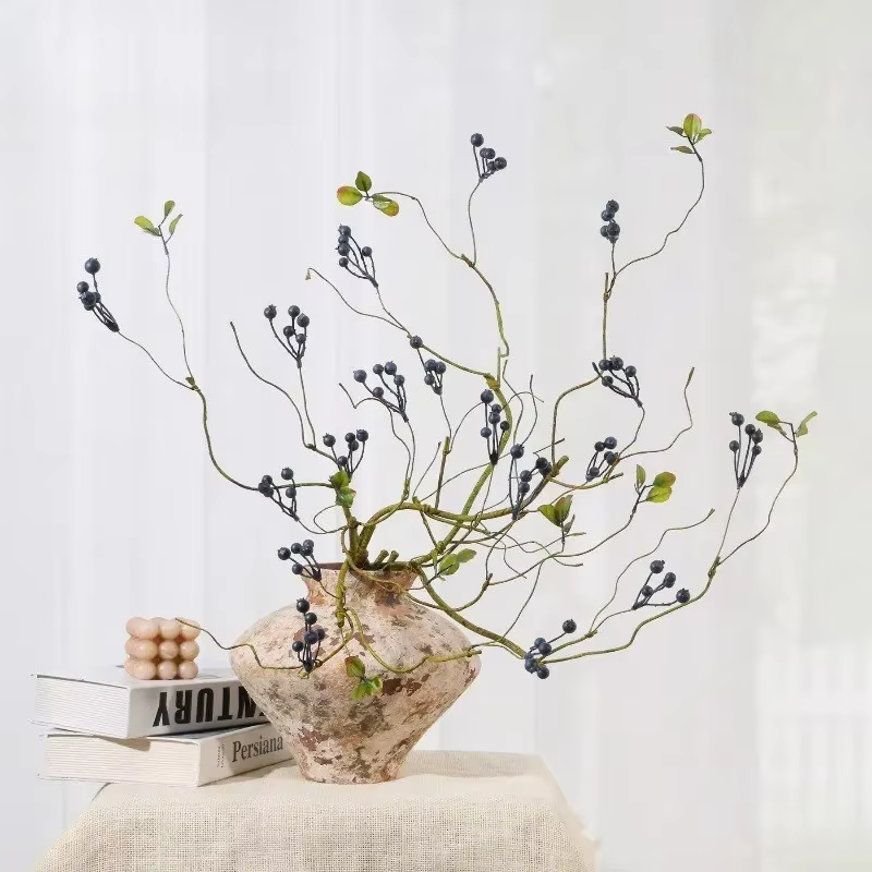 Simulation de branche de fruits sauvages en plastique