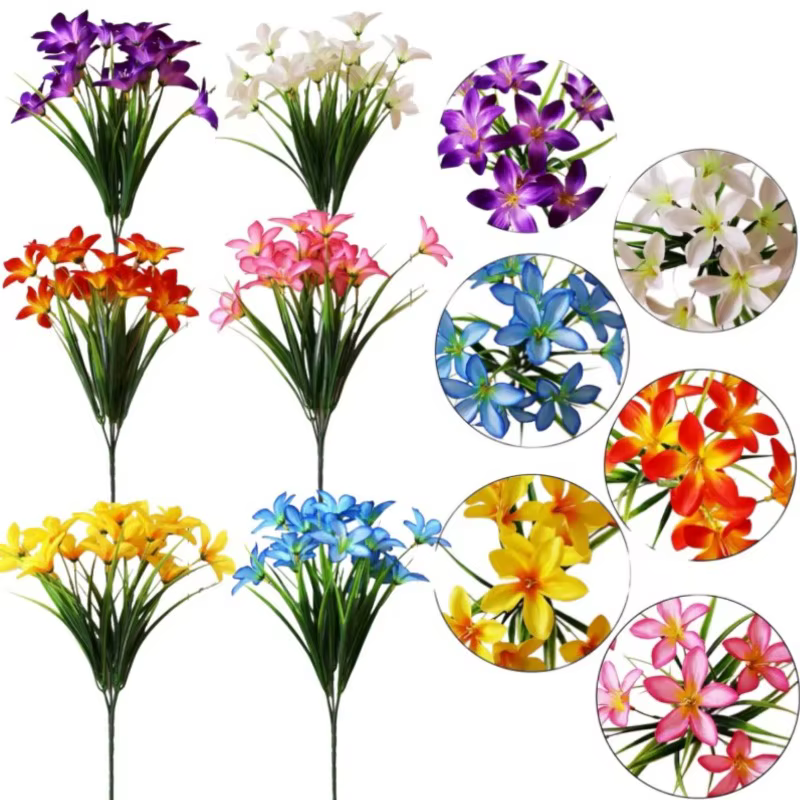 20 pièces de fleurs artificielles en soie
