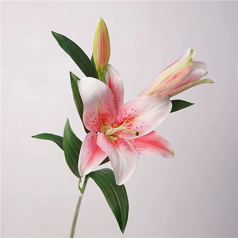 Bouquet de fleurs artificielles de grand lys hydratant