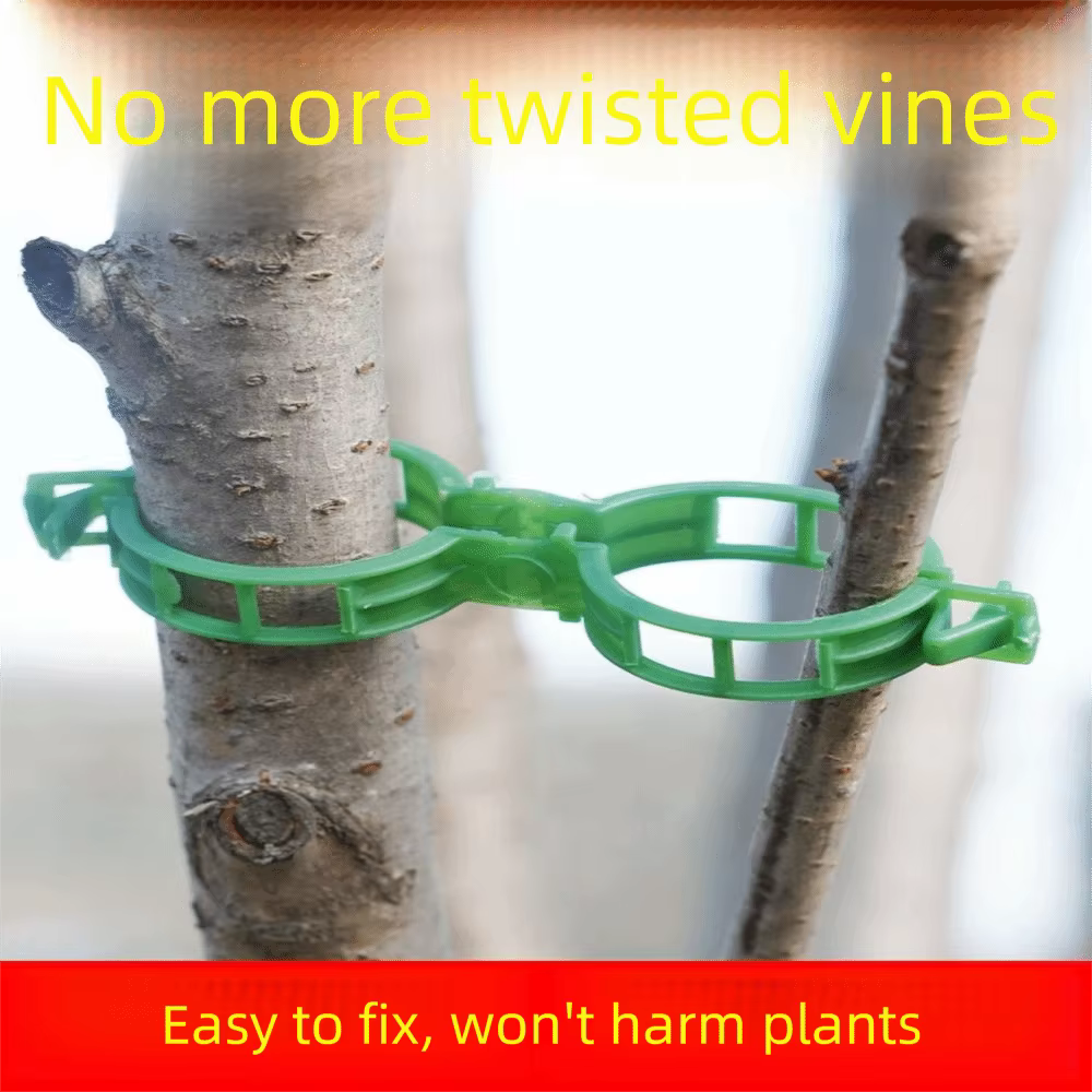 100 Clips de Soutien Réutilisables pour Plantes Verticales