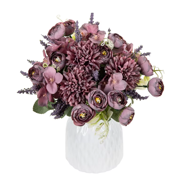 Hortensia artificielle fleurs Scrapbook soie thé Rose bourgeons Vase maison chambre décor saint valentin mariage Bouquet bricolage cadeau accessoire guirlande