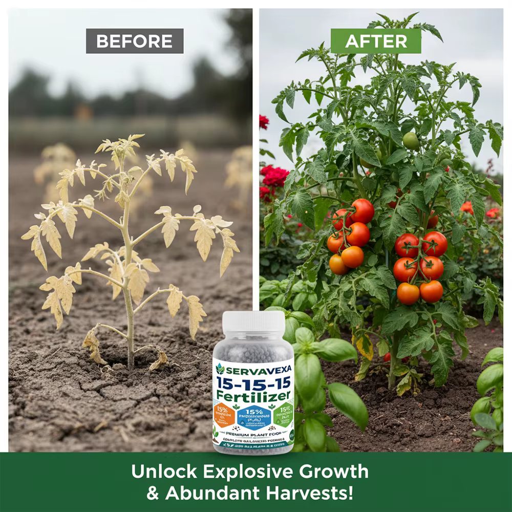 Engrais granulaire premium 15-15-15 - Alimentation végétale NPK équilibrée (azote