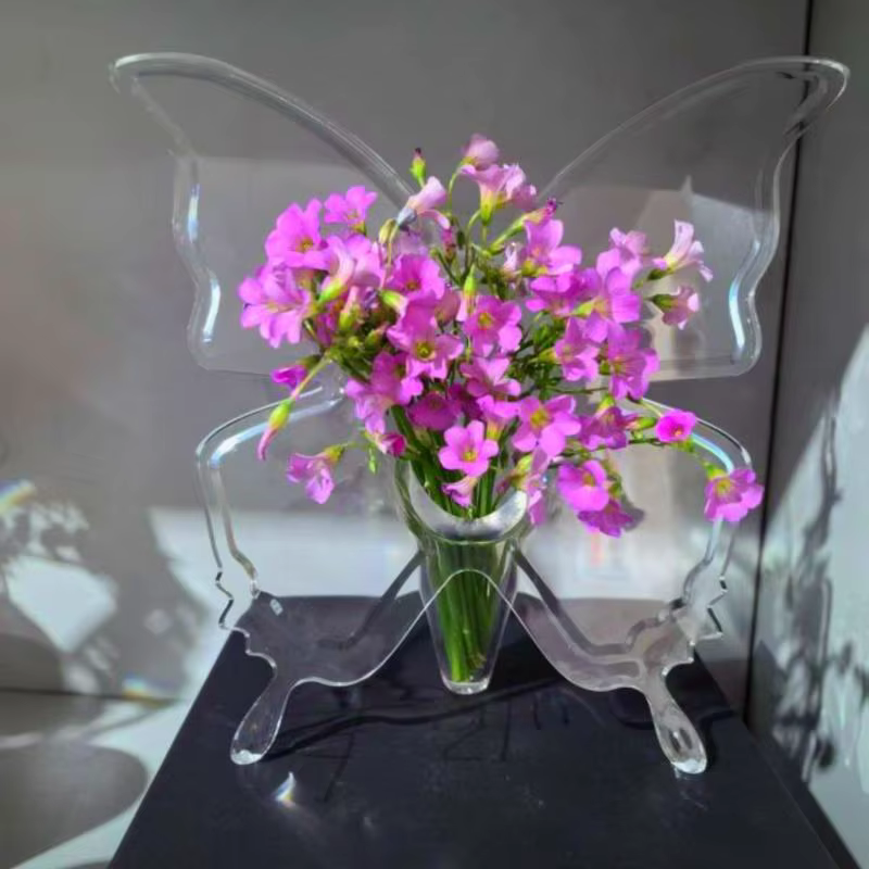 Pack Vase à papillons, décor Floral