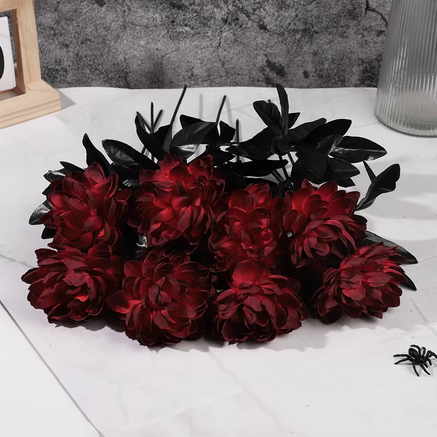 Bouquet de fleurs artificielles Dahlia