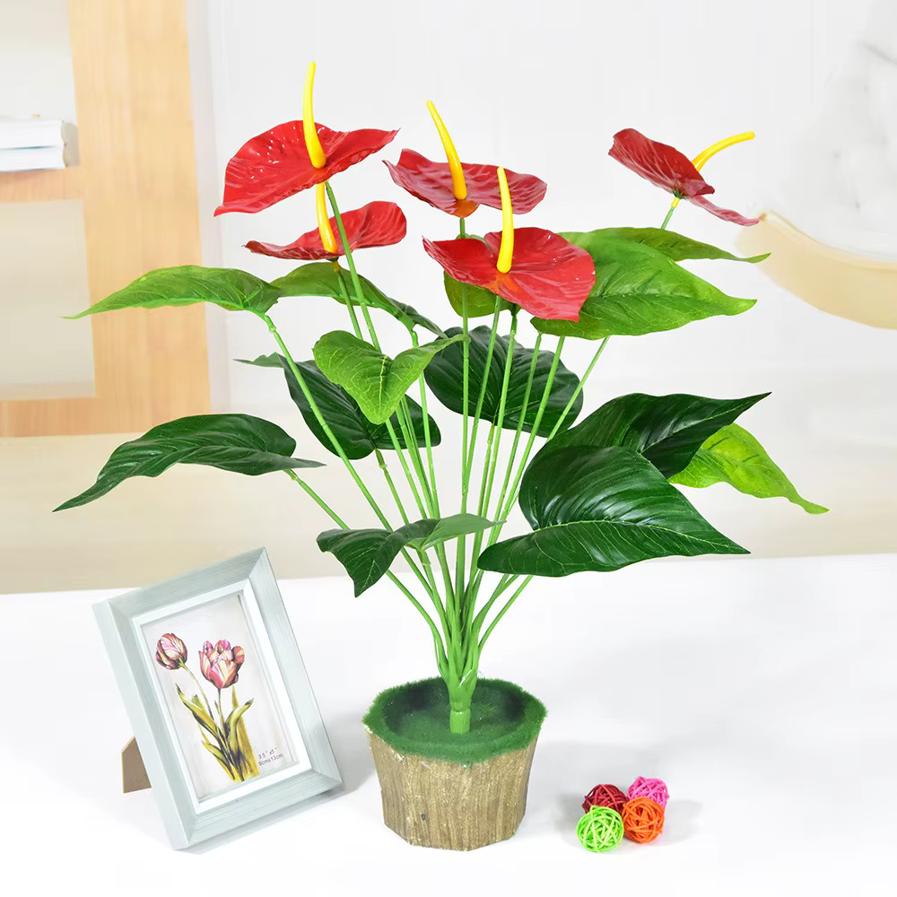Palmier Rouge Artificielle de 35/50cm
