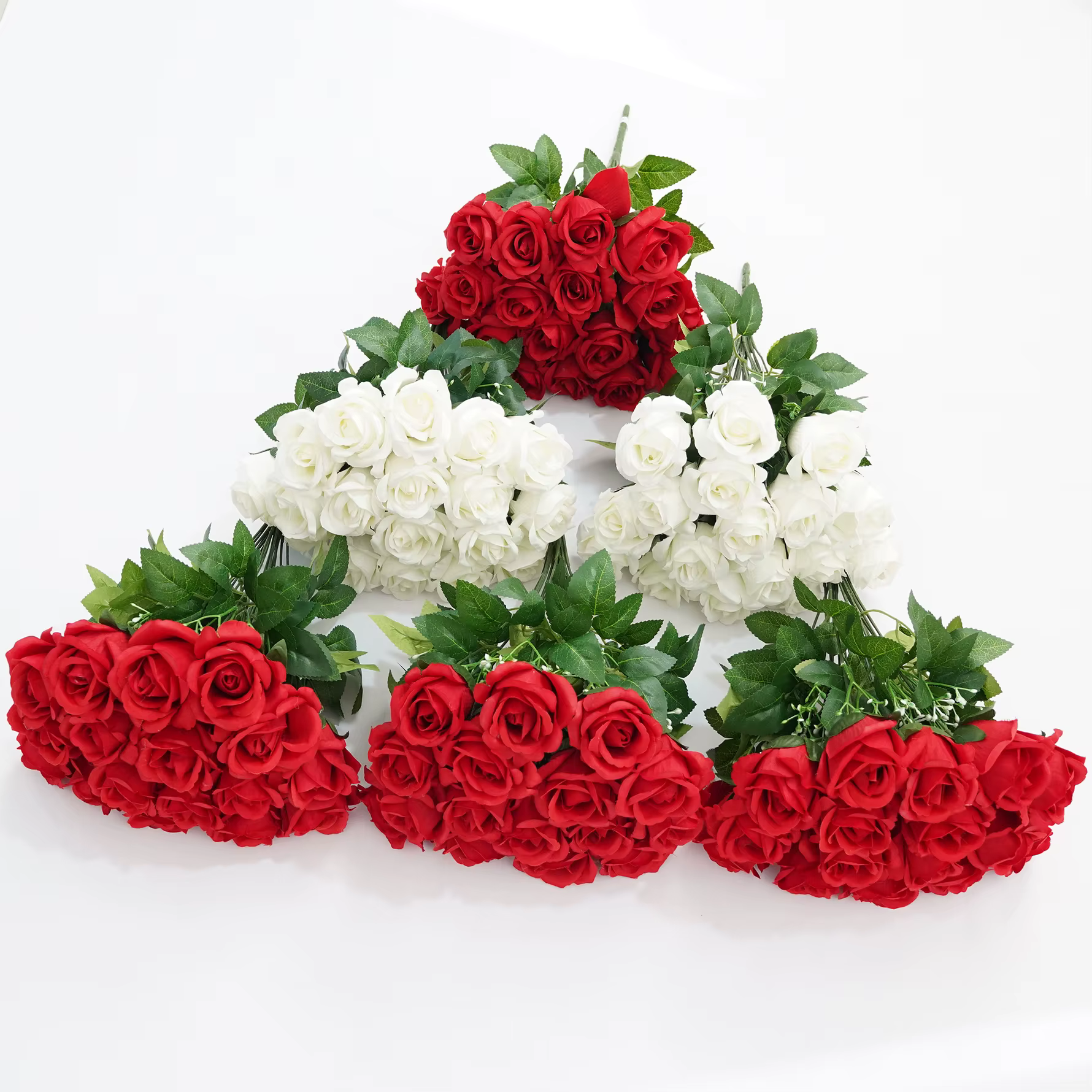 CHUXIN C4168 Bouquets de roses artificielles à 18 têtes