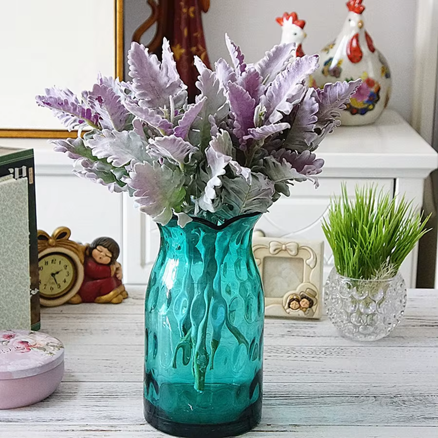 Plantes artificielles en velours