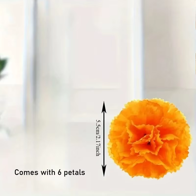 Fleurs artificielles de souci mexicain de 2.17 pouces