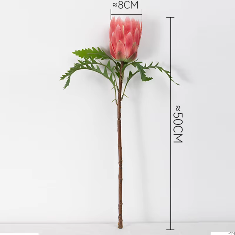 6 pièces de fleurs artificielles en plastique