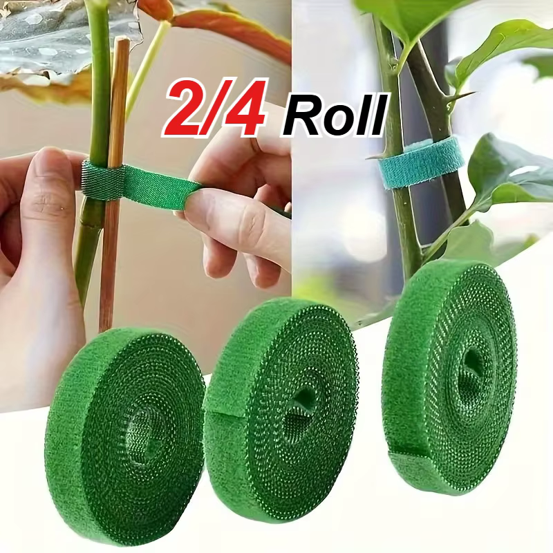2/4 rouleaux de sangles réglables réutilisables pour plantes de 100 cm/39