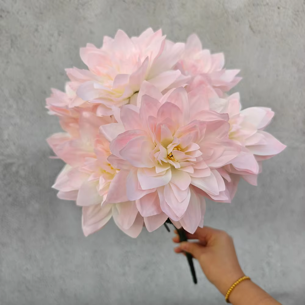 Fleurs artificielles de Dahlia à 7 têtes