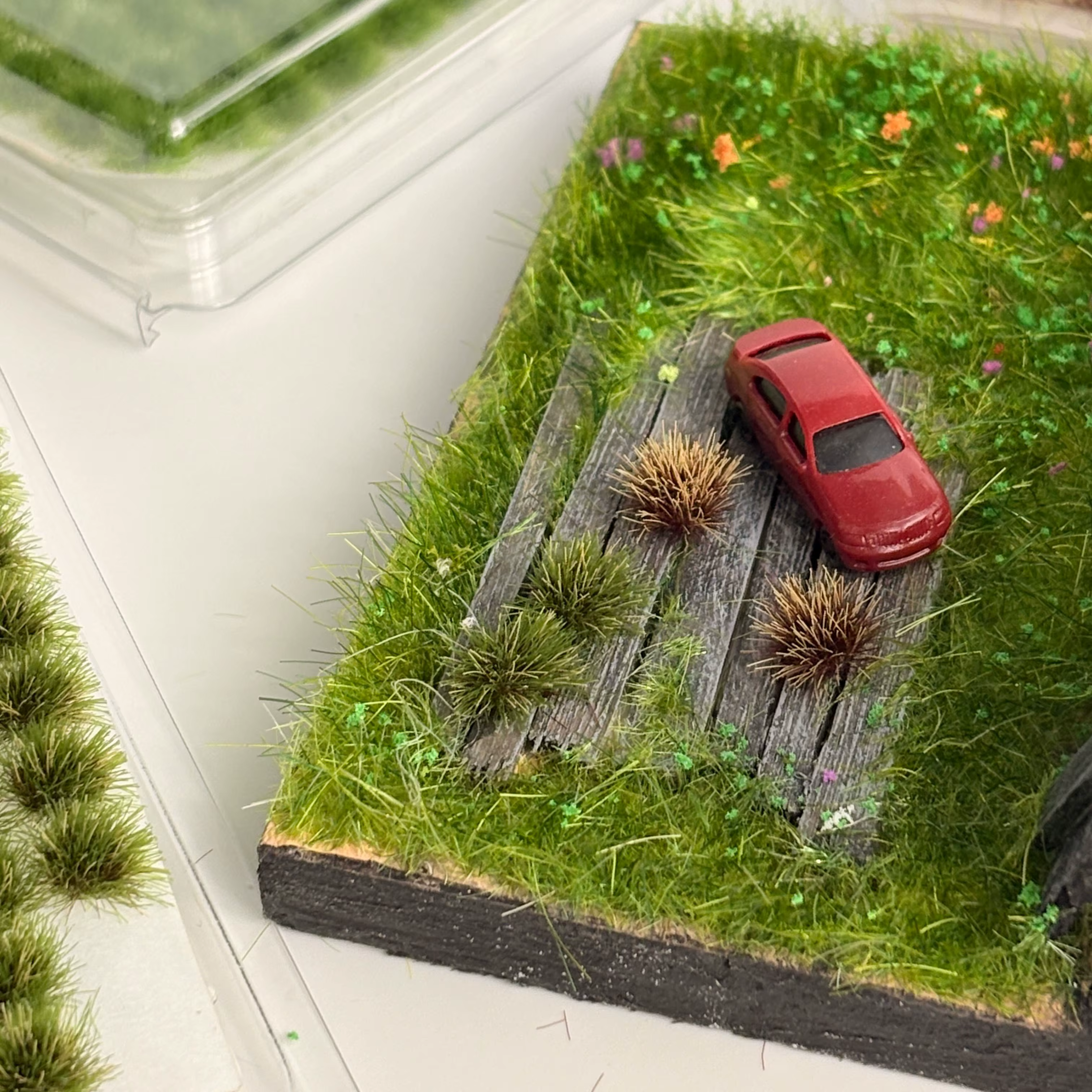 70tufts touffes d'herbe statiques pour décoration de jardin Miniature