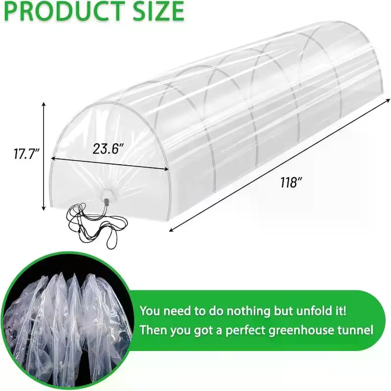 Jardin extérieur serre Tunnel ombre filet couverture Portable Cloche cerceaux