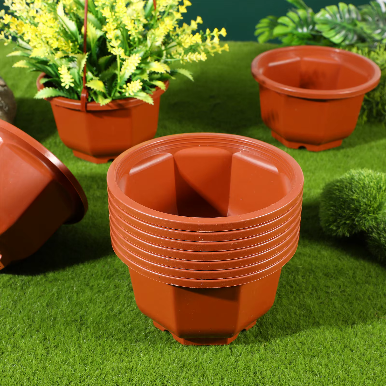 10 Ensembles de Jardinières Suspendues pour Clôture