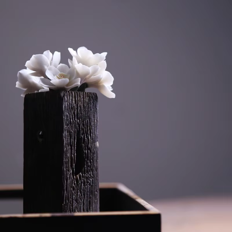 Figurines de Fleurs en Céramique Faites à la Main