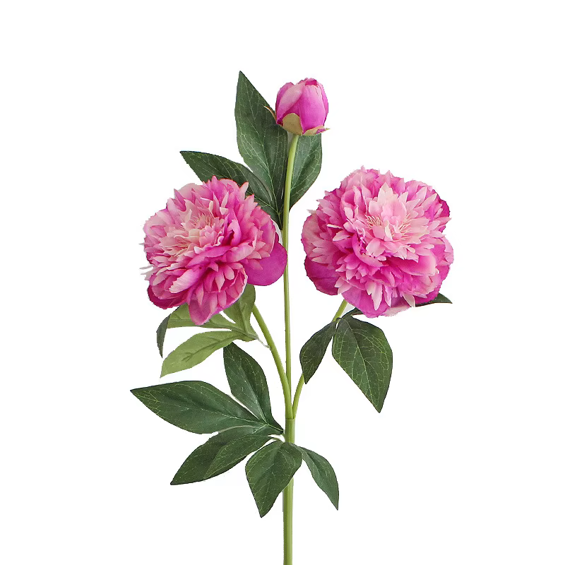 Bouquet de fleurs de pivoine artificielle européenne de 30 pouces