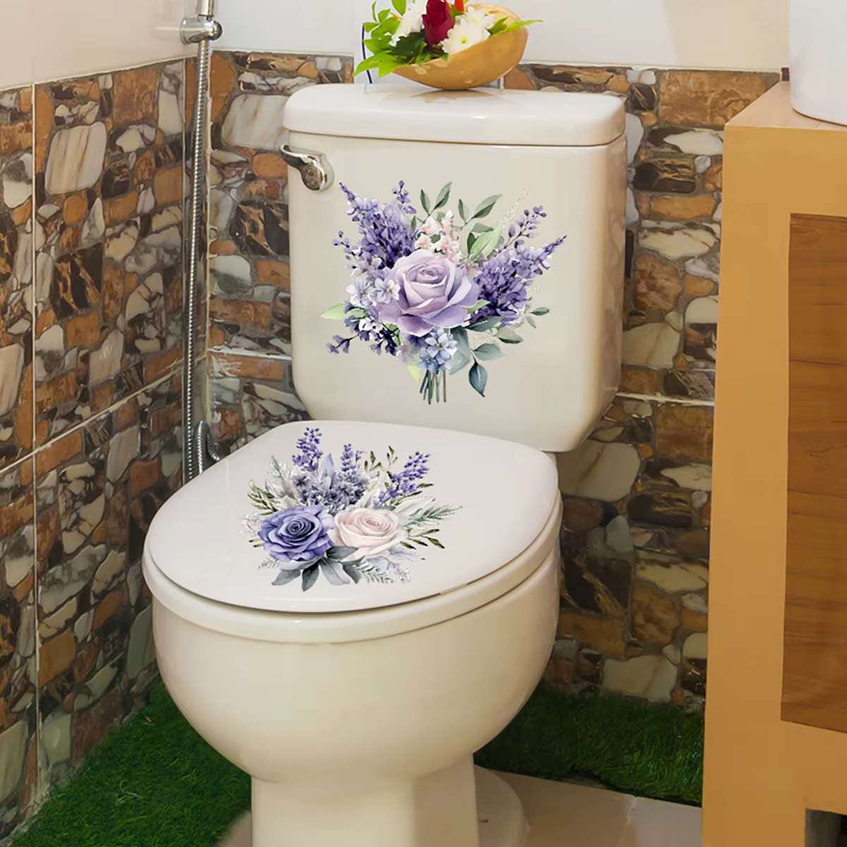 Autocollants de jacinthe de fleur violette