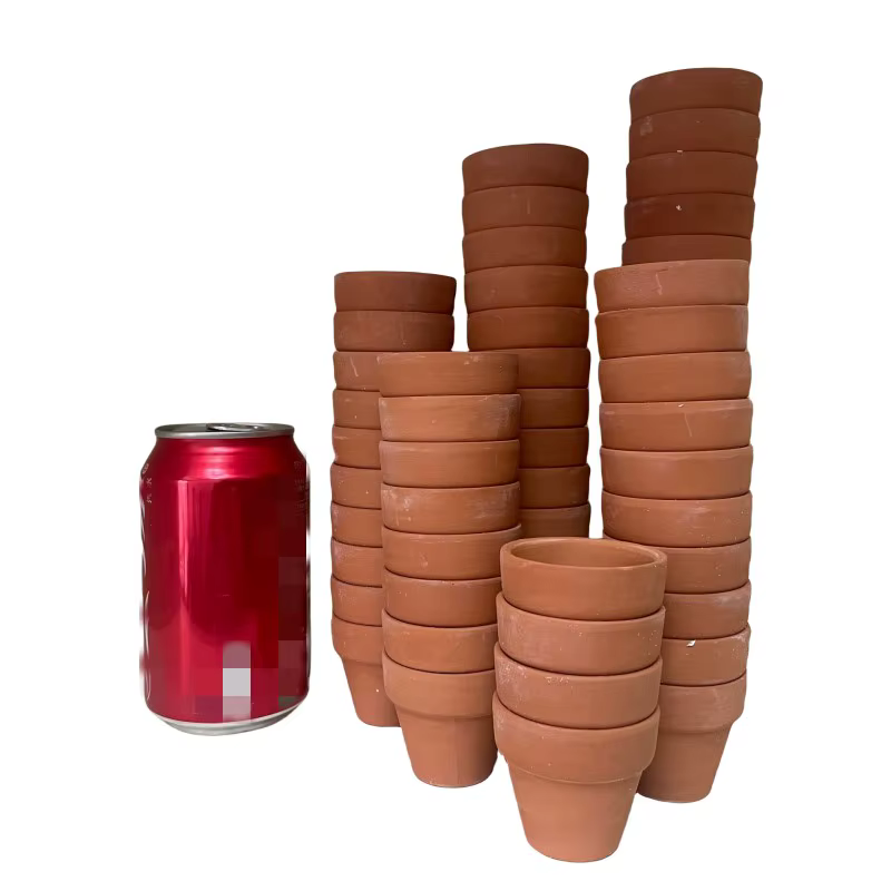 60 pièces Mini 1.8 "Pot en terre cuite argile poterie planteur