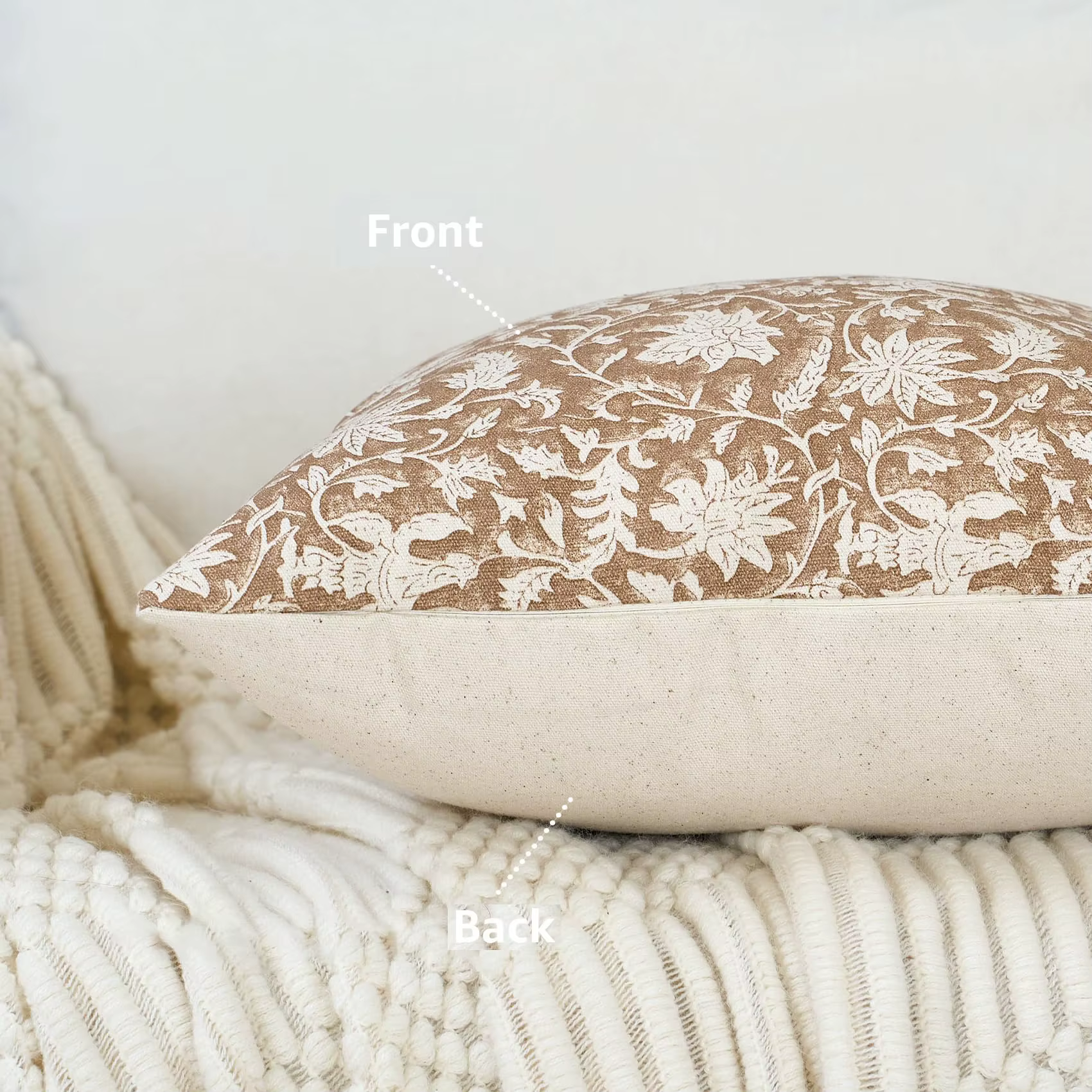 Housses de coussin décoratives à motifs floraux